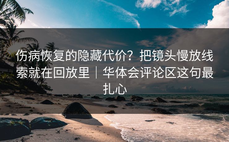 伤病恢复的隐藏代价？把镜头慢放线索就在回放里｜华体会评论区这句最扎心